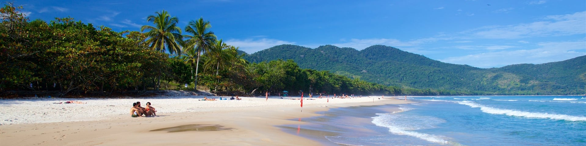 Lopes Mendes Beach which includes a beach, tropical scenes and general coastal views