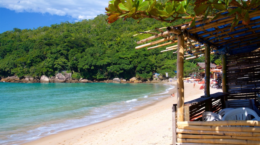 Ranch Beach showing a beach, general coastal views and a coastal town