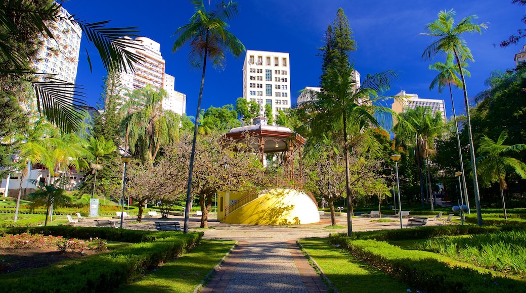 Americo Renne Giannetti Municipal Park showing a city and a park