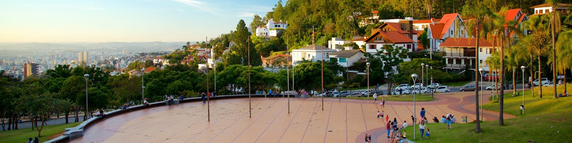 Pope\'s Square which includes a park as well as a small group of people
