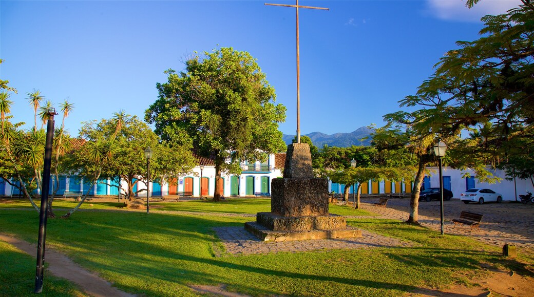 Praça da Bandeira caracterizando um jardim