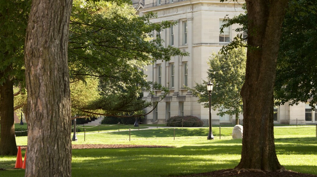 Iowa City featuring heritage elements and a park