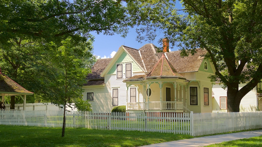 Herbert Hoover National Historic Site que inclui uma casa