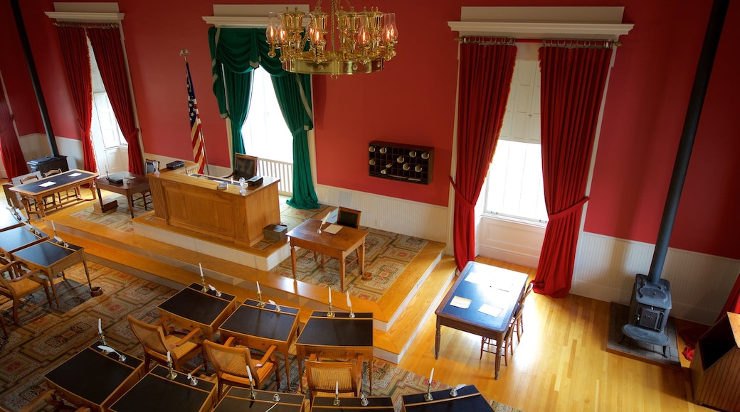 Old Capitol Museum featuring interior views, an administrative buidling and heritage elements