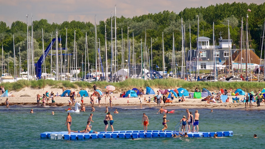 Kuehlungsborn Beach featuring a beach, swimming and general coastal views