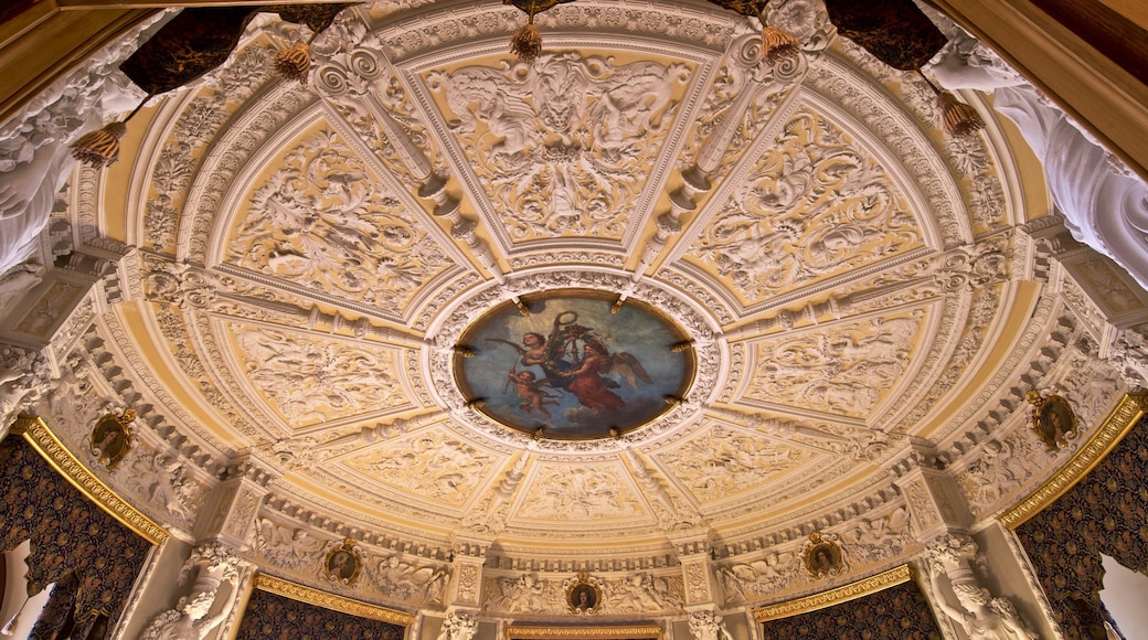 Castillo de Schwerin ofreciendo vistas interiores, arte y elementos del patrimonio