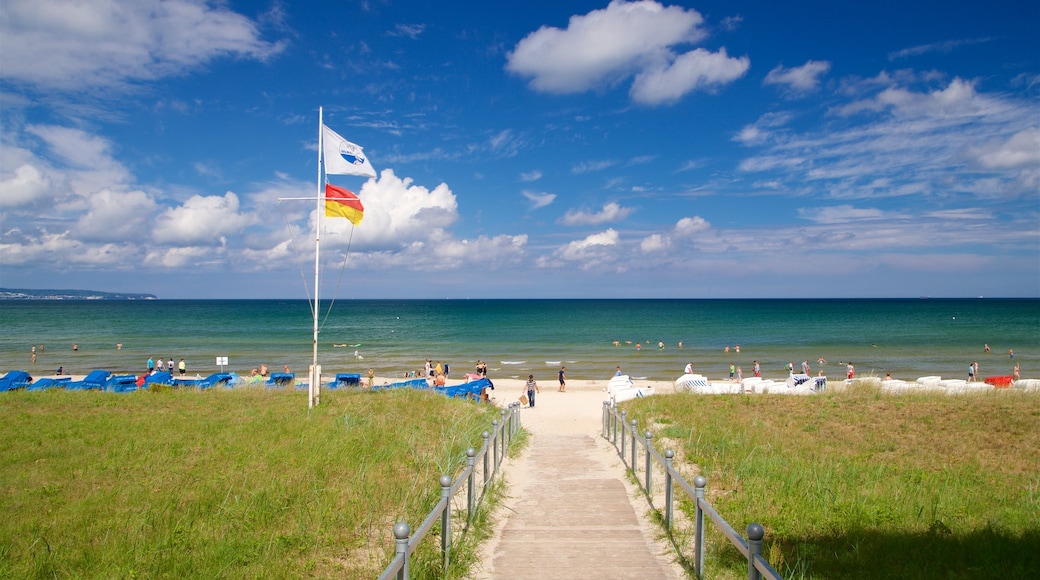 Binz Beach which includes general coastal views