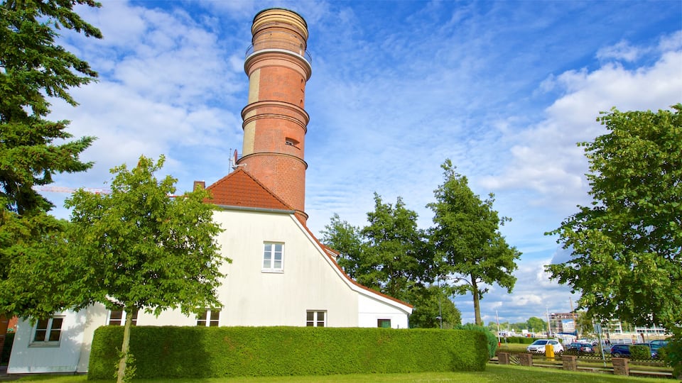 Old Lighthouse Travemuende featuring heritage architecture