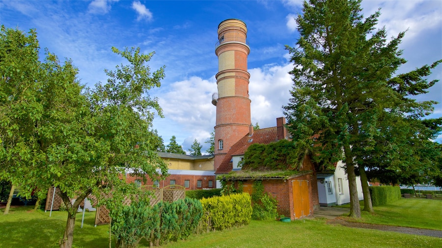 Der Alte Leuchtturm Travemünde som omfatter historiske bygningsværker