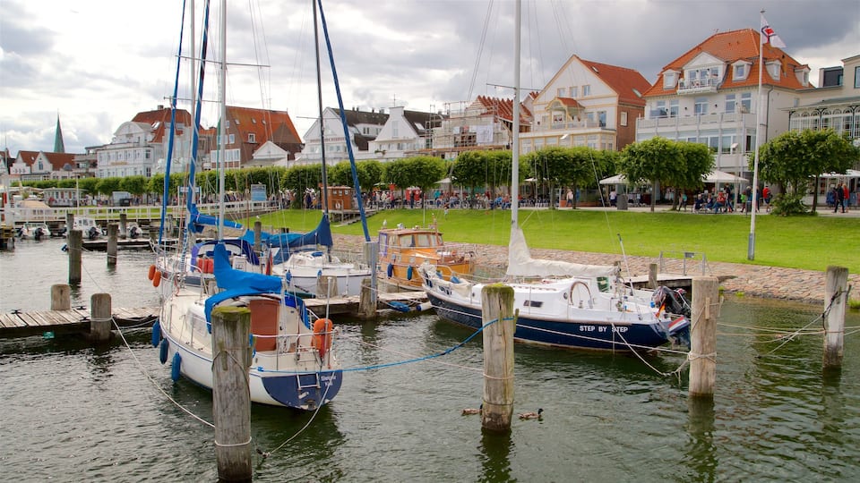 Travemuende featuring a bay or harbour