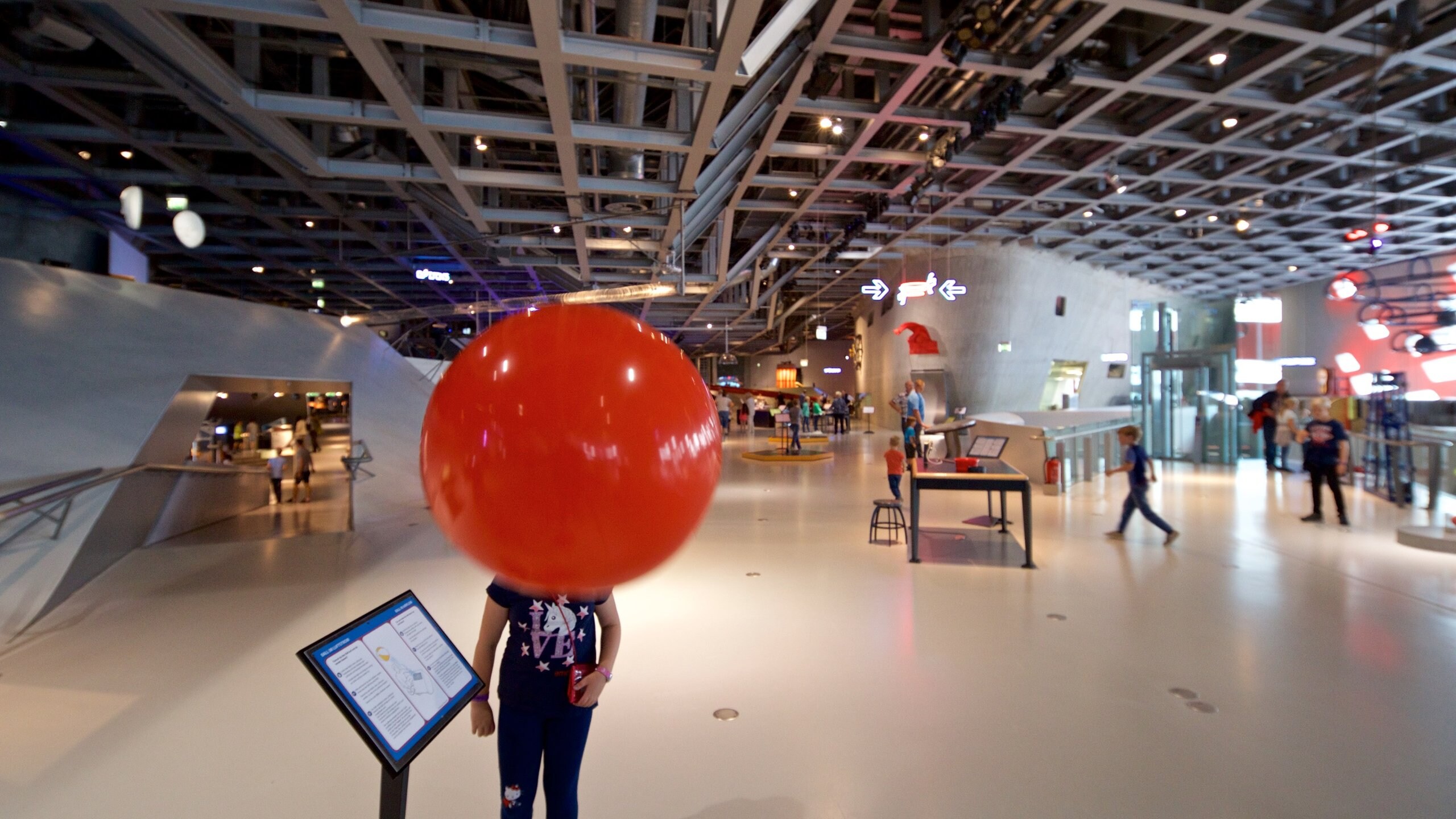 Phaeno Science Center featuring interior views as well as an individual child