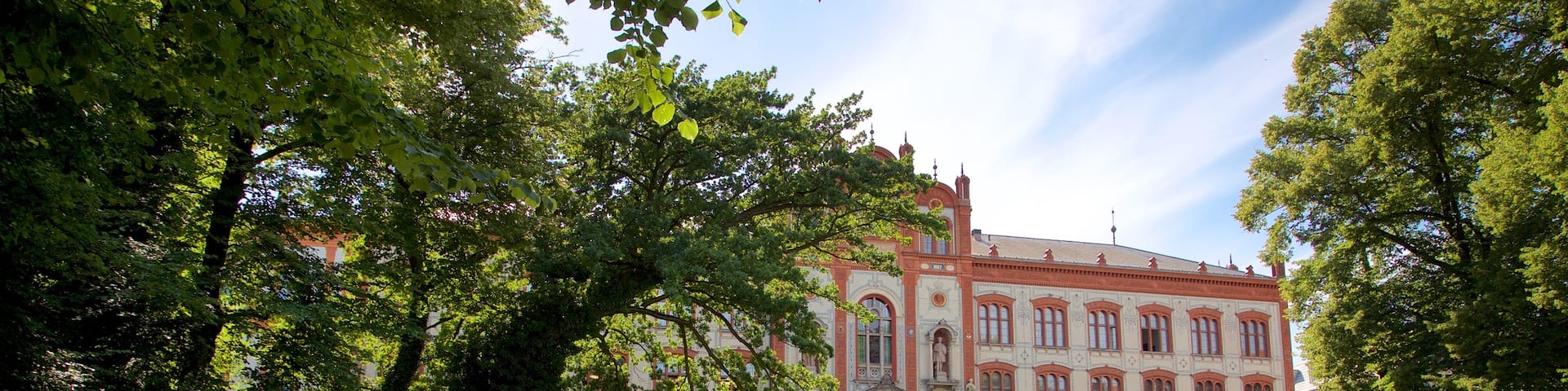 Universität Rostock das einen Park, historische Architektur und Picknicken