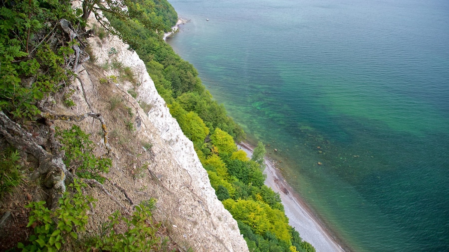 Jasmund National Park which includes rocky coastline and general coastal views