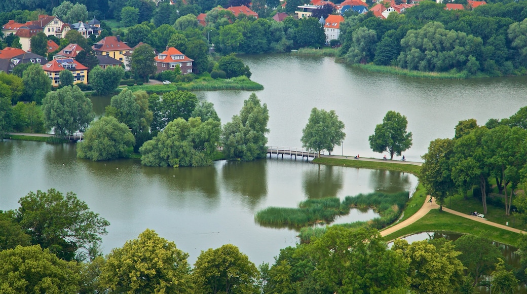 St. Mary\'s Church Stralsund showing landscape views and a lake or waterhole