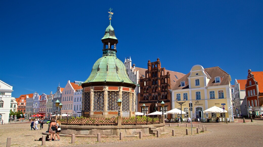 Wasserkunst bevat een stad, straten en historisch erfgoed