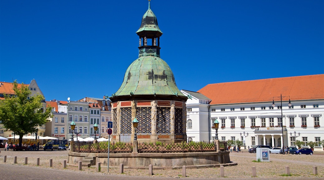 Wasserkunst toont een stad en historisch erfgoed