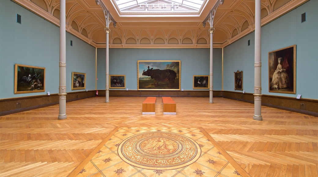 Museum Schwerin som omfatter kunst og interiør