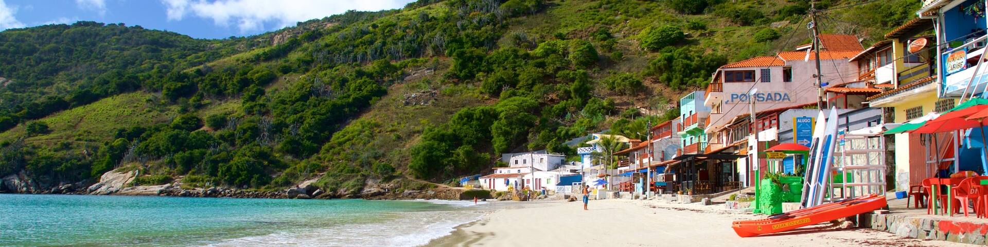 Prainha Beach featuring general coastal views, a coastal town and a sandy beach