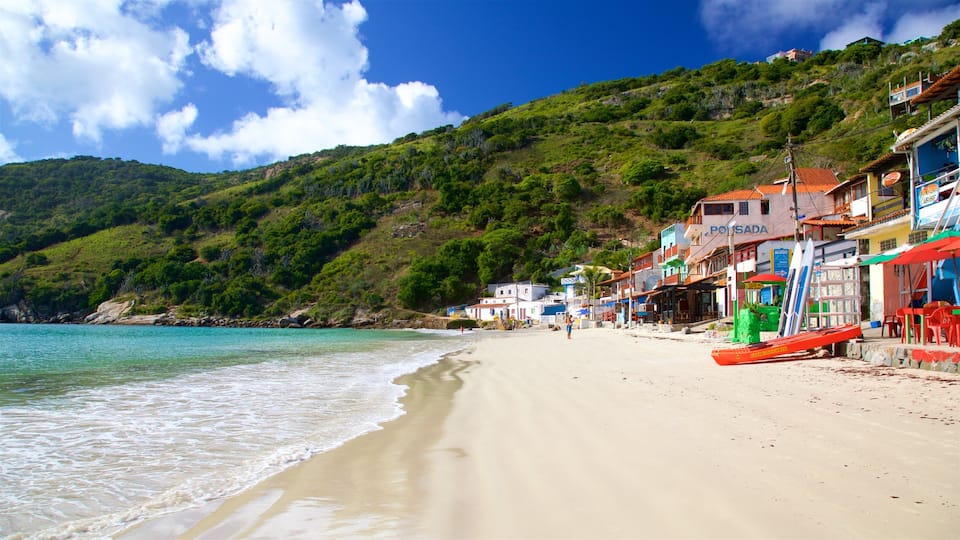 Prainha Beach featuring a beach, a coastal town and general coastal views
