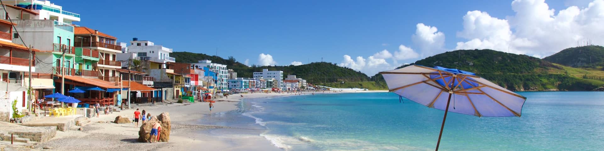 Prainha Beach featuring a sandy beach, general coastal views and a coastal town