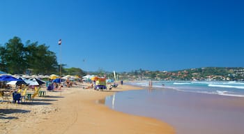 Geriba Beach featuring a beach, a coastal town and general coastal views