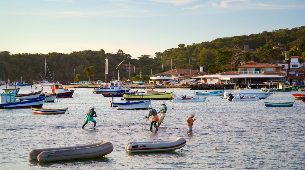 Orla Bardot showing a coastal town, a bay or harbour and general coastal views