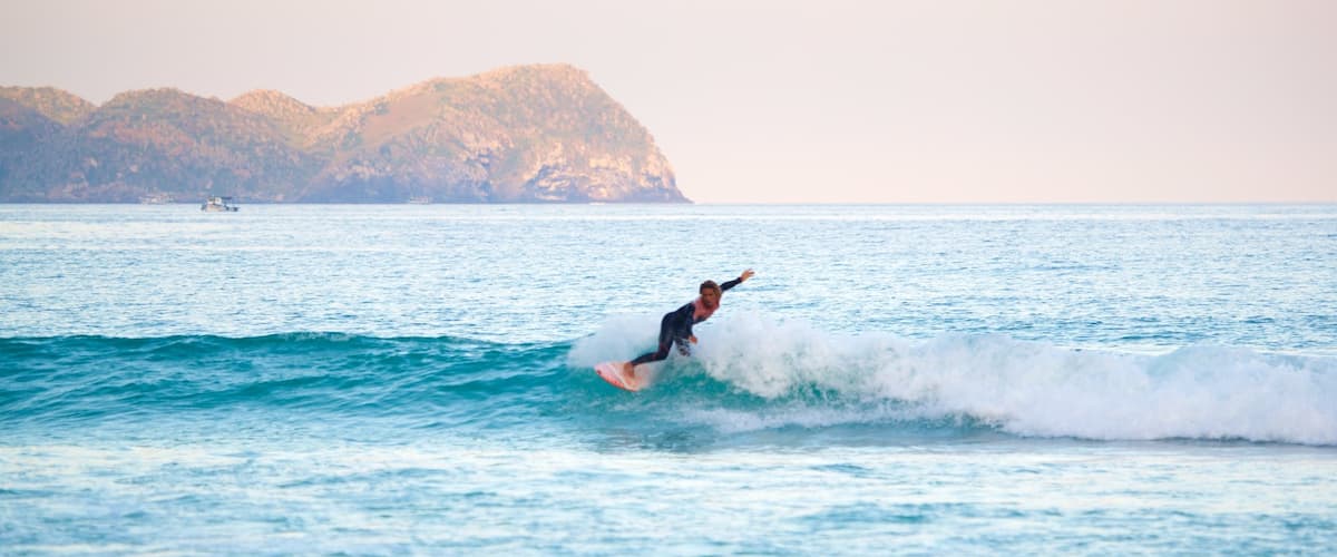 Forte Beach showing surf, surfing and general coastal views