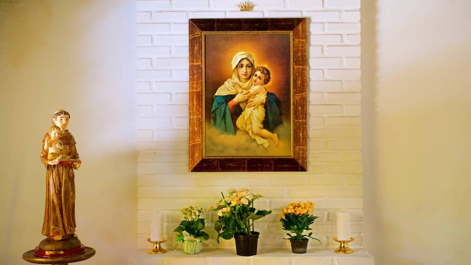 Chapel of Our Lady Desatanudos showing interior views, religious aspects and art