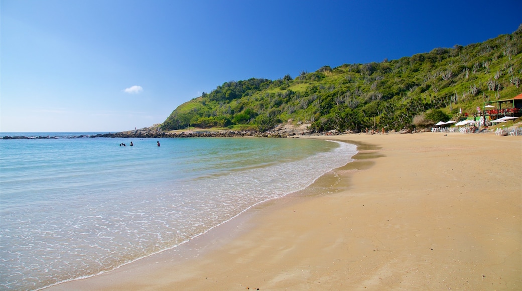 Praia das Conchas presenterar kustutsikter och en strand