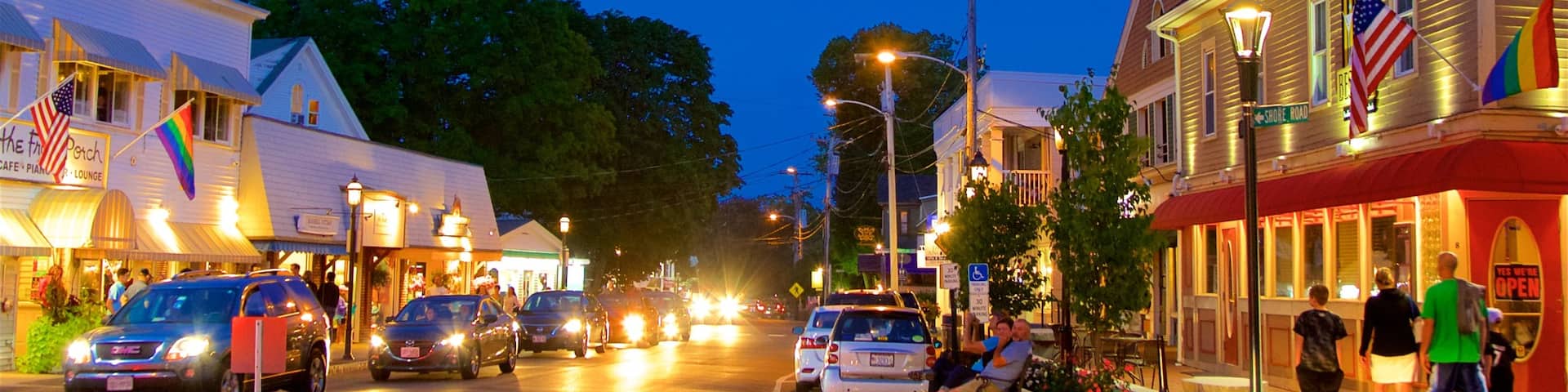 Ogunquit which includes night scenes