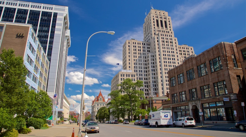 Albany featuring kaupunki ja moderni arkkitehtuuri