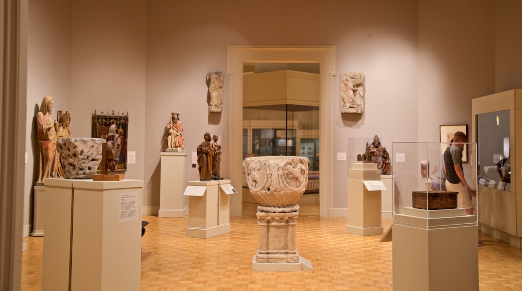 Memorial Art Gallery showing heritage elements, interior views and religious aspects