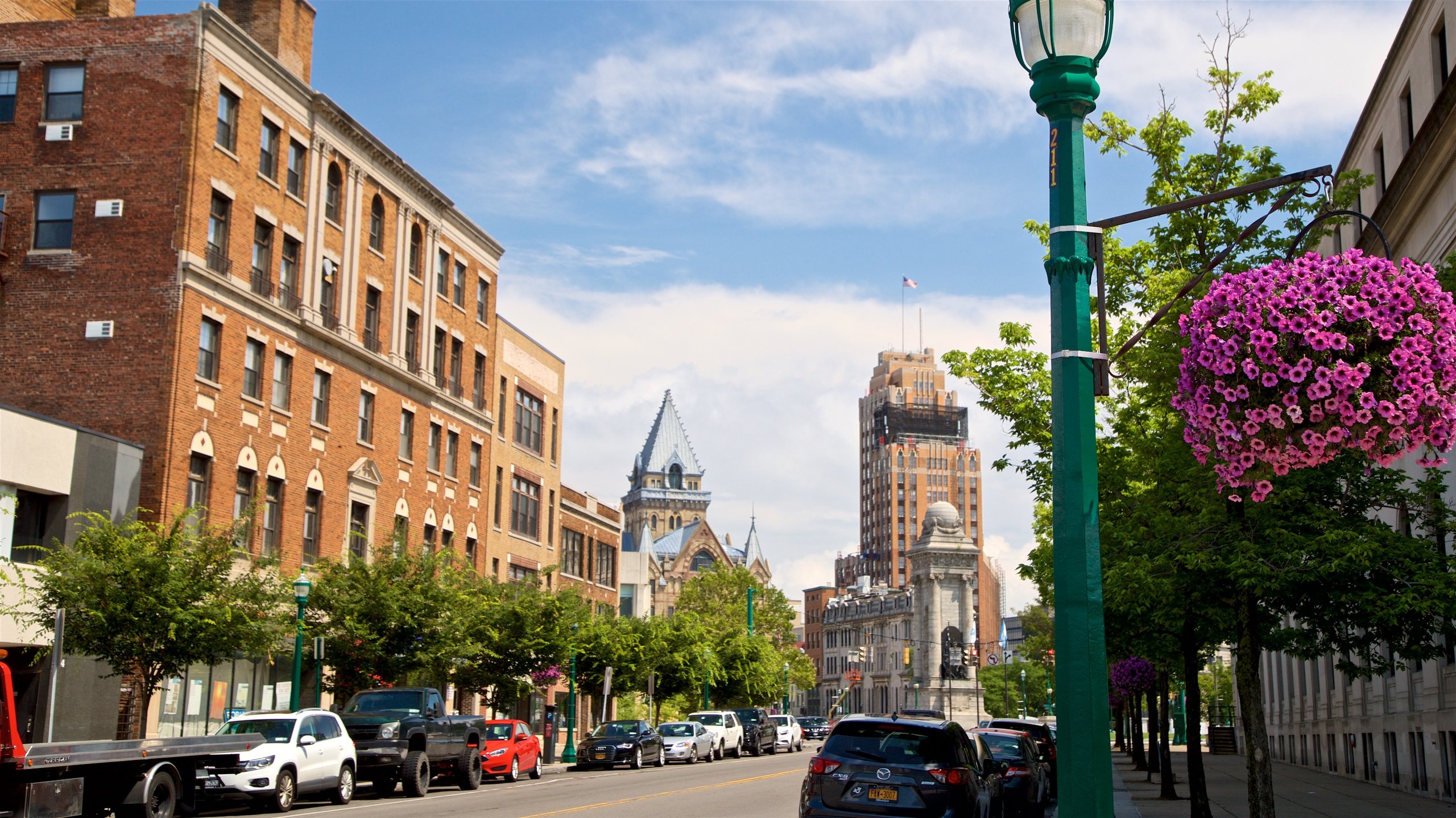 Syracuse which includes flowers and a city