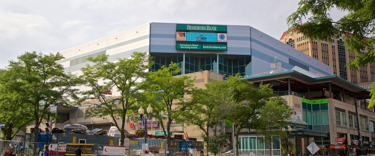 Times Union Center mostrando una ciudad