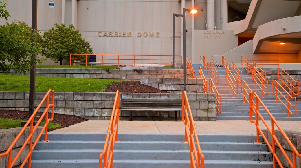 Carrier Dome which includes signage