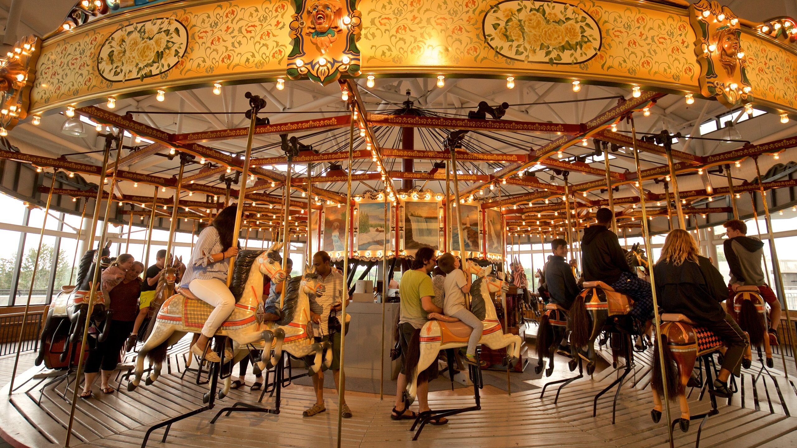New York State Museum which includes rides as well as children