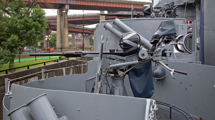 USS Slater which includes military items