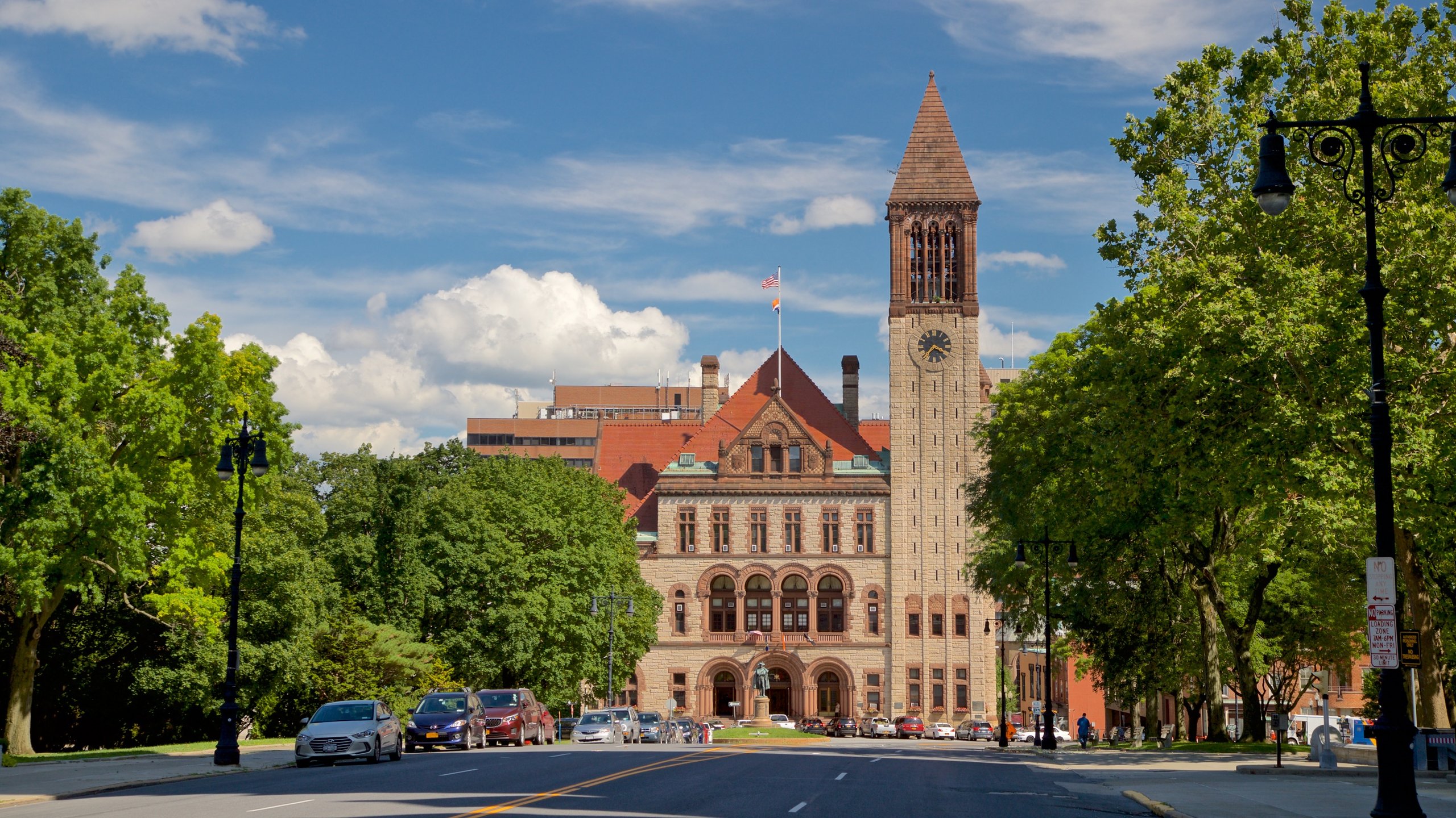 Albany City Hall que inclui arquitetura de patrimônio