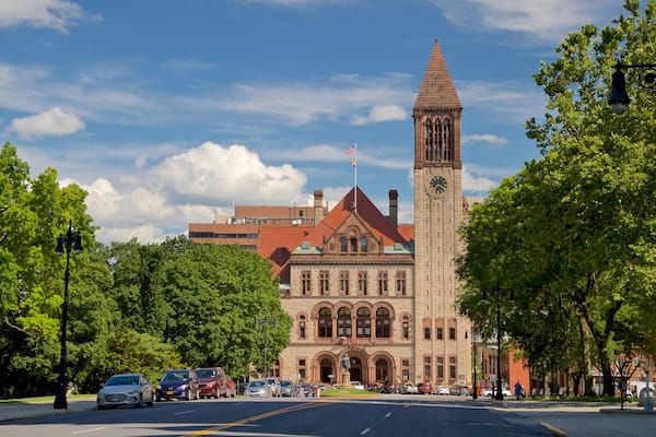 Rathaus von Albany welches beinhaltet historische Architektur