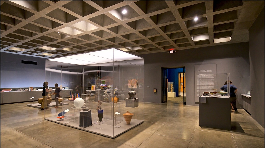 Everson Museum of Art showing interior views as well as a small group of people