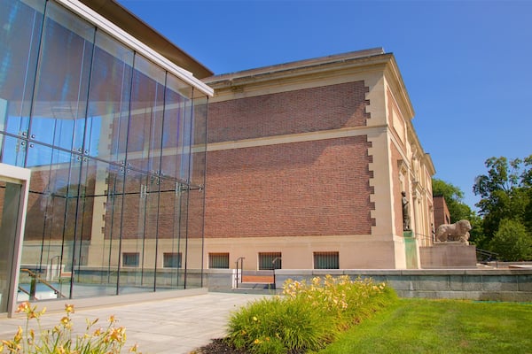 Bowdoin College Museum of Art das einen moderne Architektur und Wildblumen