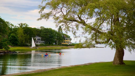 Cape Porpoise showing a river or creek and kayaking or canoeing as well as a couple