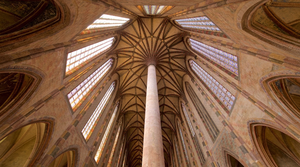 Church of the Jacobins showing interior views and heritage elements