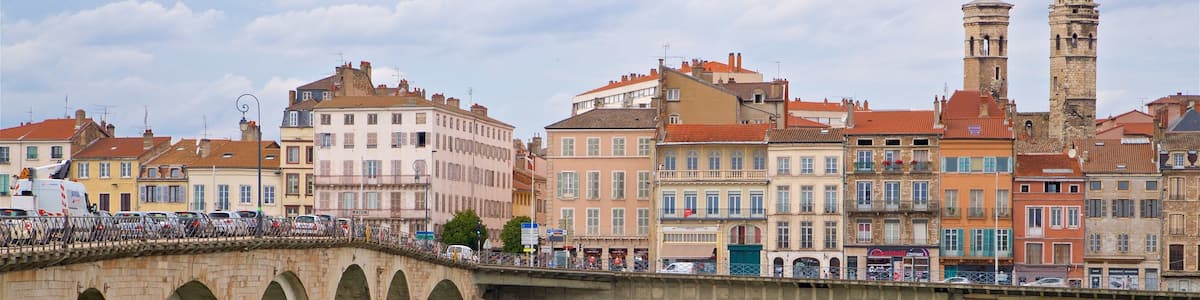 Pont Saint-Laurent welches beinhaltet Stadt, Fluss oder Bach und Brücke