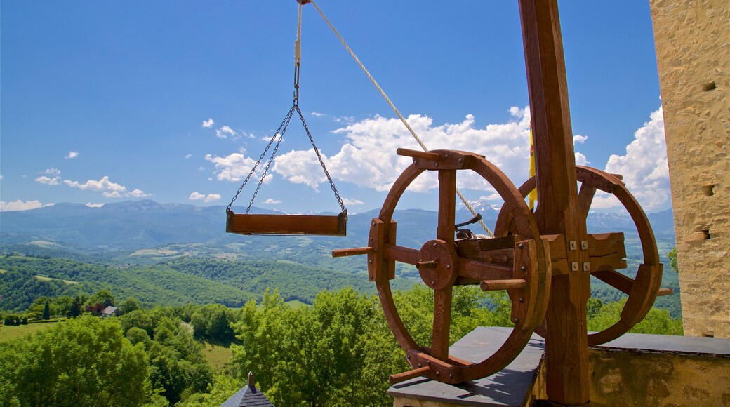 Castello di Mauvezin che include paesaggi rilassanti, oggetti d\'epoca e vista