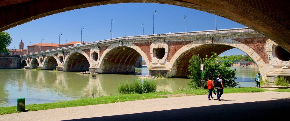 Pont Neuf bevat een brug en een rivier of beek en ook een stel