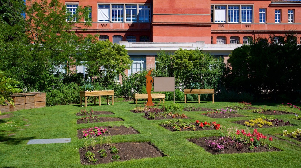 Jardin des Plantes som viser blomster og hage