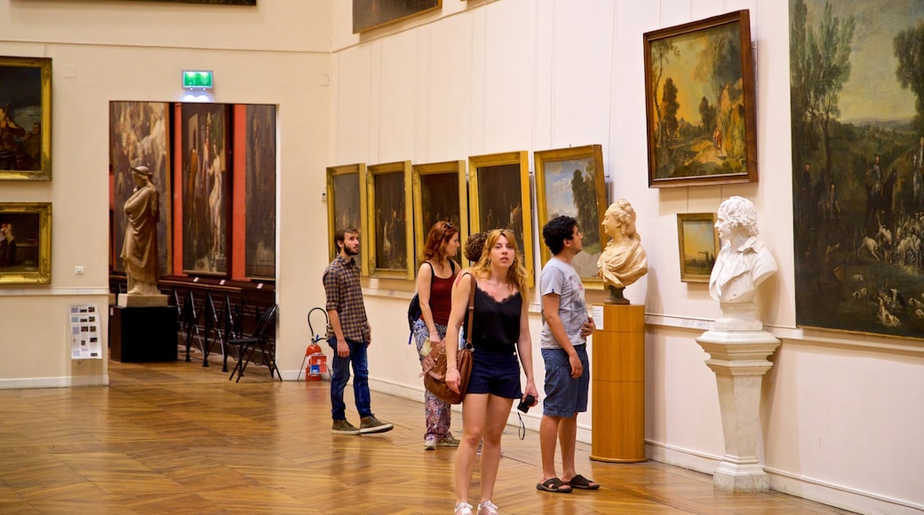 Museum of the Augustins featuring interior views and art as well as a small group of people