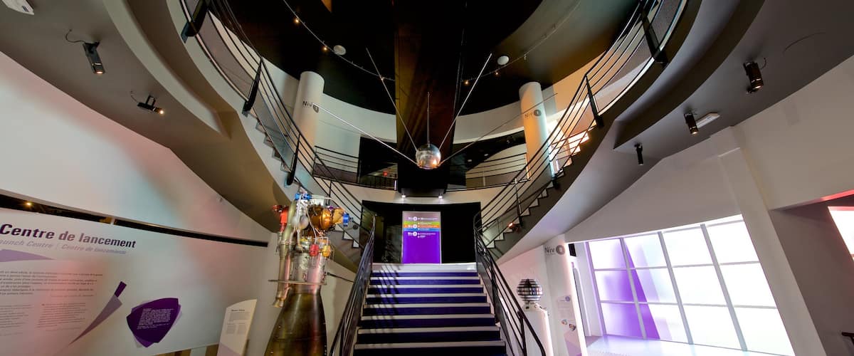 Cite de l\'Espace which includes interior views