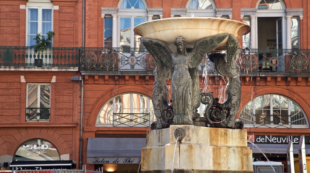 Esquirol Place showing a fountain